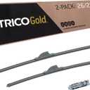 TRICO Gold 26" + 22" Premium Automotive Replacement Windshield Wiper Blades (Set of 2), Passenger and Driver Side All-Weather Beam Wiper Blades for Select Vehicle Models