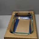 Pyrex Deep 9x13-Inch Glass Baking Dish with Lid, Deep Casserole Dish, Glass Food Container, Oven, Freezer and Microwave Safe, Clear Container