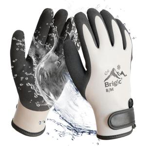 Waterproof Weatherproof Winter Work Gloves, Gray, Ideal for Gardening & Outdoor Tasks