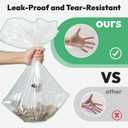 Waste Bags, Compatible with Litter Robot 4/5/3, 150 Pack Liners for Self Cleaning Litter Box, 9-11 Gallon Capacity, Pre-Separated, Transparent, Replacement Cat Litter Bags
