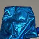 Sintege Halloween Alien Headband and Metallic Flared Pleated Skater Skirt for Costumes Supplies (Blue) Large