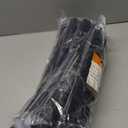 ALBO Black Zip Ties 12 Inch Long Zip Ties Plastic Cable Ties Thick 0.19 Inch 100 Pack Tie Wraps Heavy Duty 50lb UV Resistant Nylon Wire Ties for Indoor and Outdoor