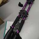 Telescopic Trekking Poles for Hiking, Anti-Shock Nordic Walking Sticks | Hiking Poles Collapsible Lightweight & Durable, Adjustable from 25.6"-51.2" for Men & Women, Camping backpacking Snowshoeing, Purple