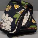 DJY Floral Quilt Set King Size Black Boho Bedspread Coverlet Set, 3 Piece Botanical Quilt Lightweight Microfiber Farmhouse Floral Bohemian Bedding Set with 2 Pillow Shams for All Season (110''x90'')