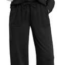 LILLUSORY Lounge Sets for Women Sweatsuits 2 Piece Outfit Two Piece Set Fall Matching Clothing Long Sleeve Tops Jogger Pants, Medium