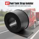 JERBOR 3 inches Fuel Tank Strap Isolator, 6 feet, Fits for semi trucks, Rubber Seal for Fuel Tank Strap Isolator