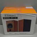 Elimavi 30W*2 Passive Bookshelf Speakers for Record Players and Home Theater Systems, Midrange and High-Frequency Stereo Speakers, Indoor Rear Surround Speakers, Requires a Receiver or Amplifier,Black