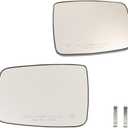 ALLGOOD Heated Exterior Mirror Glass, Compatible With Dodge Ram 1500 2500 2010, Fit Ram 1500 2011-2019, Fit Ram 2500 2011-2018, Power Heated Exterior Mirror Glass Pair LH & RH Sides
