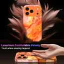 Casetego for iPhone 17 Pro Case,Compatible with MagSafe,[Military Grade Drop Test] Full Body Protection Slim Shockproof Rugged Marble Women Girls Case for iPhone 17 Pro 6.3 inch,All Orange