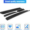 Door Sill Guard Jeep Wrangler JL Accessories Applicable to 2018-2024 JL JLU and Jeep Gladiator JT 2020-2022, Entry Scuff Plate Cover, Door Entry Guards, Black