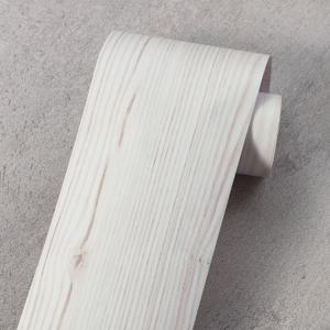 White Grey Wood Grain Wallpaper, Peel and Stick Border, Repair Door and Window, Waterproof Autohesion Decorative Stickers (Grey White Puzzle, 3.93 inch * 196.85 inch, Pack of 2 Sheets)