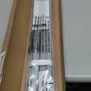 LazBlinds No Tools No Drill 1" Vinyl Mini Blinds, Cordless Blinds for Windows, Light Filtering Horizontal Window Blinds & Shades, 28" W x 48" H, Grey