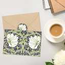 Whaline 48 Pcs William Morris Thank You Cards Greeting Cards Vintage Floral Note Card with Envelope Sticker for Baby Shower Birthday Wedding Party Invitation Supplies, 4 x 6 Inch