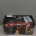 Portable Bluetooth Speaker: 240W Peak Powerful Loud Sound Deep Bass Wireless Boombox Large Subwoofer 15 Hours Battery Life Fast Charging with Led Light Show for Party Outdoor Camping Backyard (Black)