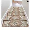 OJIA Super Non-Slip Stair Treads for Wooden Steps, 30"X8" Indoor Stair Runners Slip Resistant Stair Rugs Safety Mats for Dogs, Kids & Elders, Rubber Backed Stair Treads Stair Covers (15PC)