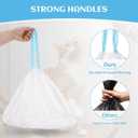 120 Count Self-Cleaning Cat Litter Box Liners Bag Compatible with Meowant MW-SC01/MW-SC02/MW-LR01, Heavy Duty Thick Drawstring Replacement Cat Litter Bags Self Cleaning Litter Box Bags 22  13"