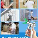 Spray tip Spray Nozzle Reversible Spray Tips Airless Paint Sprayer Nozzle Tips Airless Paint Spray Machine Parts for Homes Buildings Garden Decks Fences (5 Pieces of 415)