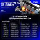 6 x UF242 Ignition Coil & 4503 Double Iridium Spark Plug For Honda 1999-2010 Odyssey,2000-2003 Accord/Acura 1999-2008 TL, 2005-2008 RL,2001-2003 CL 3.2L 3.5L V6 Replaces# 30520-P8E-A01