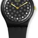 Swatch Gent Biosourced Unisex Watch Casual Plastic Black Quartz Waterproof Mono Black