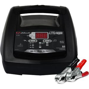 Schumacher Electric Battery Charger and Engine Starter, SC1308, 6-in-1, Fully Automatic, 100 Cranking Amps, 6 Volt, 12 Volt, for Car, Truck, SUV, and Marine Batteries