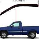 Lightronic Extra Durable In-Channel Vent Window Visor, Fits 1999-2006 Chevrolet Silverado & GMC Sierra 1500, 1500 HD, 2500, 2500 HD & 3500, 2007 Classic Models, Regular/Extended/Crew Cab, Smoke, 2-Pcs