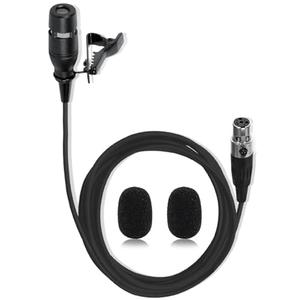 XHXJCYS Black Lapel Lavalier Microphone Unidirectional Condenser Super Cardioid Mic Compatible with Shure Wireless Bodypack Transmitter System with Mini XLR 4 Pin TA4F Plug