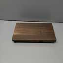 Amyhill Wood Pedestal Stand Kitchen Soap Tray Farmhouse Wooden Riser Stand for Kitchen Bathroom Counter Table Decor Plant Candle Vases Display (Dark Brown, 12 x 7 inch)