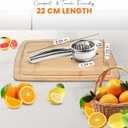 Heavy-Duty Stainless Steel Lemon Squeezer Handheld Citrus Press for Effortless Juicing