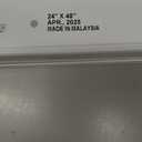 BlindsAvenue Cellular Honeycomb Cordless Polyester Shade, 9/16" Single Cell, Light Filtering, White, Size: 24" W x 48" H