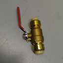 Push Fit Ball Valve, 1/2" Push-Fit Full Port Ball Valve with Disconnect Clip, Push-to-Connect Water Shut Off Valve for Hot and Cold Water, for PEX PVC or Copper Pipes