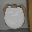 BEMIS 500EC 390 Toilet Seat with Easy Clean & Change Hinges, 1 Pack Round, Cotton White