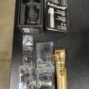 FX+ Professional Barber Cord/Cordless Hair Clippers for Men, All Metal, Lithium Battery with 3-Hour Runtime (Gold)