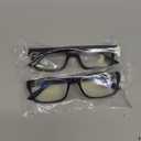 Gaoye +1.5 2-Pack of Reading Glasses - Blue-Light Filter, UV Protection - Readers with Rectangle Frames (Black)