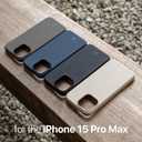 TineeOwl for iPhone 15 Pro Max Magnetic Case - Dune Series, Compatible with MagSafe, TPU, Minimalist, Slim/Thin, Grippy with Microfiber Lining, Rounded Action Button (Almost Black, iPhone 15 Pro Max)
