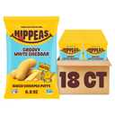 HIPPEAS Chickpea Puffs, Groovy White Cheddar, Gluten Free Snacks, Dairy Free, Vegan, 0.8oz, Pack of 18, 3g Protein, 2g Fiber, Crunchy, Nutritious, Baked Plant Protein Snack, Non-GMO, Kosher (EXP 03/10/27)