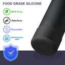 3 x yoelike 2 PCS Wave Silicone Water Bottle Boot for Owala, Anti-Slip Protective Sleeve for FreeSip/Twist/Flip, Watter Bottle Accessories, Bottom Bumper Cover, Dishwasher Safe, BPA Free (Black)