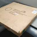 GIFTTROVE 36" Bathroom Mirror, Round Wall Mirror with Wood Frame, Farmhouse Mirror for Wall Decor, Wall-Mounted Mirror for Bedroom, Living Room, Wood