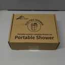 Portable Camping Shower Outdoor Camp Shower Pump,Upgrade Rechargeable Electric Shower Pump with Intelligent Digital Display Multiple Spray Modes for Camping, Hiking, Traveling,RV (Blue)