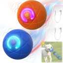 NIUYOU 2025 New Shaky Ball Toy for Dogs, Vibrating Dog Ball, Shaking Dog Ball, Interactive Dog Ball, USB Rechargeable Automatic Moving Dog Toy Ball, for Small Medium Large Dogs(2PCS-A) (A)