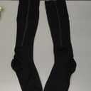 Zipper Compression Socks for Women & Men 2 Pairs,15-20mmhg Closed Toe Compression Stocking is Best for Athletic Running,Hiking (XX-Large, black beige)