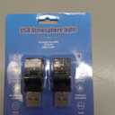 Frienda 2 Pcs Mini USB LED Light Car LED Interior Lighting 5v RGB Portable Ambient Lighting Adjustable 8 Color and Brightness Smart USB Night Lamp for Cars Laptop Keyboard Atmosphere, Type A