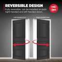 Kwikset Tustin Interior Privacy Door Handle with Lock, Door Lever For Bathroom and Bedroom, Polished Chrome Reversible Keyless Turn Lock (1 Pack)