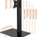 KKTONER Single Computer Monitor Stand Free Standing Desk Vesa Mount for 13 inch to 32 inch Screen Height Adjustable Monitor Mount Swivel Vesa 75*75mm/100*100mm Hold up 77Lbs
