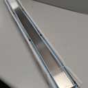 Linear Shower Drain 36" Brushed 304 Stainless Steel | Fast Drainage | Tile Inserted | Stainless Floor Drain Grate | Hair Strainer | Drain Key | The Upgrade for Your Bathroom