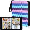 Maitys Card Binder for 900 Cards 9 Pockets PU Waterproof Trading Card Binder with 100 Removable Sleeves Gaming Party Collection Album Holder with Zipper Cards Organizer for Sports Game Video Game