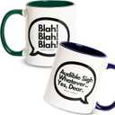 Snarky Coffee Mugs for Couples (Pack of 2)  11oz Durable Ceramic Adults Mug, Dishwasher & Microwave Safe, Hilarious Funny Gift for Men & Women on Anniversaries, Birthdays, Valentines Day