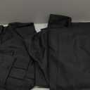 Black Pinch Pleated Linen Blackout Curtains 2 Panels for Living Room Bedroom Thermal Insulated 100% Black Out Linen Drapes with Liner Room Darkening Window Curtains 40x96