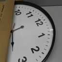 LEIKE Metal Large Wall Clock 24IN Black, Retro Silent Quartz Battery Operated, Decorative for Patio, Kitchen, Living Room, Bedroom, Pool