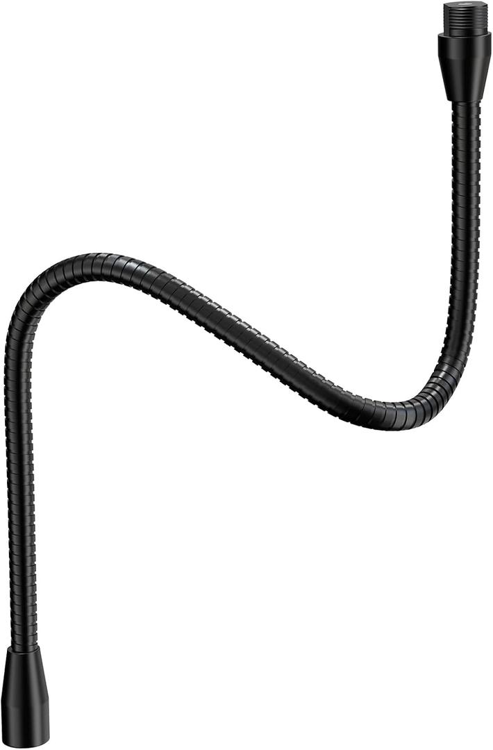 ZealSound Upgraded Metal Hose Arm, 19 inch Flexible Gooseneck Stand, Heavy Duty Extension for Microphone, Mic Floor Stand, Phone Holder, Makeup Mirror, 5/8" Thread