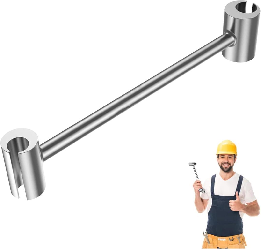 Door Hinge Gap Adjusting Wrench Tool, Upgraded Rolled Steel Door Hinges Adjustment Tool, 14-19mm Gap Adjusting Wrench, Rust-Proof Door Jamb Hinge Jig for Residential, Fire Doors, Light Sliver